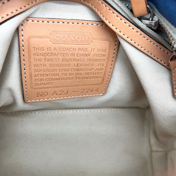 COACH Y2K Vintage Hampton Striped Mini Satchel - Picture 4 of 12